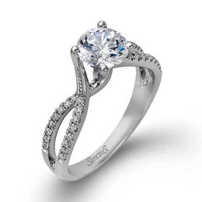 White Gold Canadian Diamond Engagement Ring.