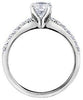 White Gold Canadian Diamond Engagement Ring.