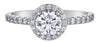 White Gold Canadian Diamond Engagement Ring.