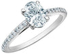 White Gold Lab-Grown Diamond Engagement Ring.