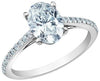 White Gold Lab-Grown Diamond Engagement Ring.