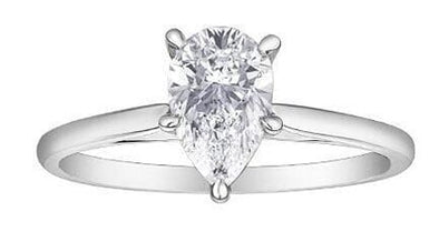 White Gold Solitaire Engagement Ring. Featuring A Signature Created Lab Grown Center Diamond.