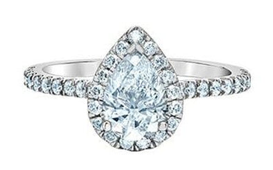 White Gold Lab-Grown Diamond Engagement Ring.