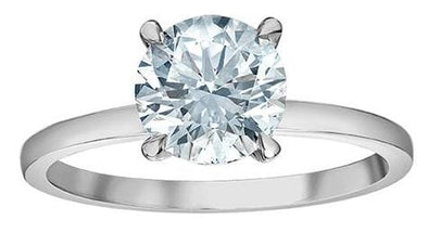 White Gold Lab-Grown Diamond Engagement Ring.