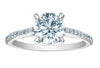 White Gold Lab-Grown Diamond Engagement Ring.