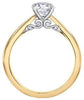 Yellow Gold Canadian Diamond Engagement Ring.