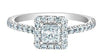 White Gold Lab-Grown Diamond Engagement Ring.