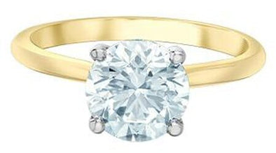 Yellow Gold Lab-Grown Diamond Engagement Ring.