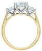 Yellow Gold Lab-Grown Diamond Engagement Ring.