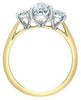 Yellow Gold Lab-Grown Diamond Engagement Ring.