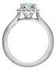 White Gold Lab-Grown Diamond Engagement Ring.