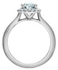 White Gold Lab-Grown Diamond Engagement Ring.