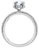 White Gold Canadian Diamond Engagement Ring.