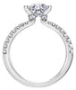 White Gold Canadian Diamond Engagement Ring.