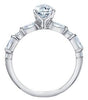 White Gold Canadian Diamond Engagement Ring.