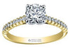 Yellow Gold Canadian Diamond Engagement Ring.