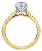 Yellow Gold Canadian Diamond Engagement Ring.