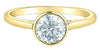 Yellow Gold Lab-Grown Diamond Solitaire Engagement Ring.