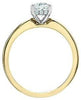 Yellow Gold Lab-Grown Diamond Engagement Ring.