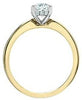 Yellow Gold Lab-Grown Diamond Engagement Ring.