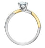 White Gold Lab-Grown Diamond Engagement Ring.