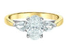 Yellow Gold Lab-Grown Diamond Engagement Ring.