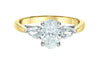 Yellow Gold Lab-Grown Diamond Engagement Ring.