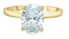 Yellow Gold Lab-Grown Diamond Engagement Ring.