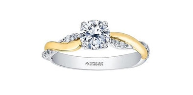 White Gold Canadian Diamond Engagement Ring