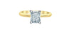 Yellow Gold Lab-Grown Diamond Solitaire Engagement Ring.