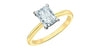 Yellow Gold Lab-Grown Diamond Solitaire Engagement Ring.