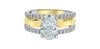 Yellow Gold, White Gold Lab-Grown Diamond Engagement Ring.