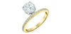 Yellow Gold Lab-Grown Diamond Engagement Ring.