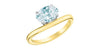 Yellow Gold Lab-Grown Diamond Solitaire Engagement Ring.