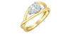 Yellow Gold Lab-Grown Diamond Solitaire Engagement Ring.