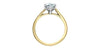 Yellow Gold Lab-Grown Diamond Solitaire Engagement Ring.