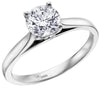 White Gold Canadian Diamond Solitaire Engagement Ring.