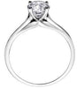 White Gold Canadian Diamond Solitaire Engagement Ring.