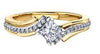 Yellow Gold Canadian Diamond Engagement Ring.