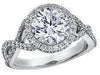 White Gold Canadian Diamond Engagement Ring.