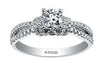 White Gold Canadian Diamond Engagement Ring.