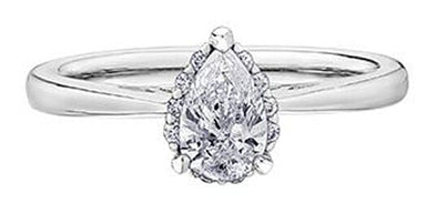 White Gold Diamond Engagement Ring.