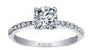 White Gold Canadian Diamond Engagement Ring.