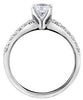 White Gold Canadian Diamond Engagement Ring.