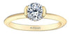 Yellow Gold Canadian Diamond Engagement Ring.