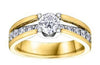 Yellow Gold Canadian Diamond Engagement Ring.