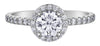 White Gold Canadian Diamond Engagement Ring.