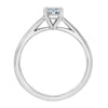 White Gold Lab-Grown Diamond Solitaire Engagement Ring.