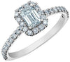 White Gold Engagement Ring. Featuring Signature Created Lab Grown Diamonds.