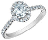 White Gold Engagement Ring. Featuring Signature Created Lab Grown Diamonds.